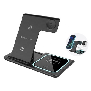 Photo du chargeur sans fil pliable 3-en-1 de l’annonce Alibaba